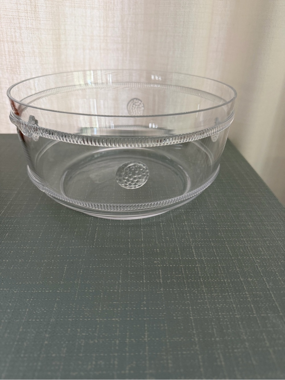 Juliska Berry & Thread 8.5” Glass Serving Bowl Retired Never Used